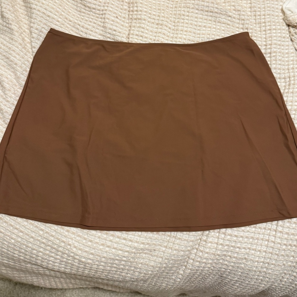 Elegant Brown Women's Swim Skirt